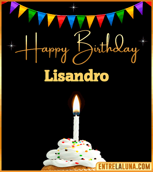 GiF Happy Birthday Lisandro